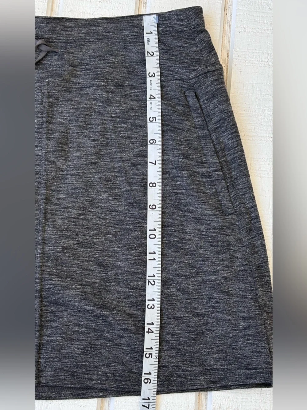 Kuhl Women’s Mova Skort Stretch Fabric Drawstring Heather‎ Gray Size Small